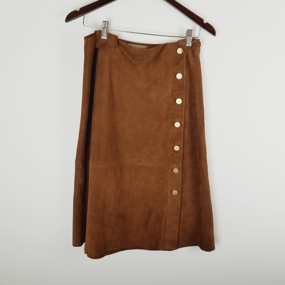 Talbots goat suede leather skirt size 4